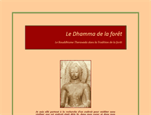 Tablet Screenshot of dhammadelaforet.org